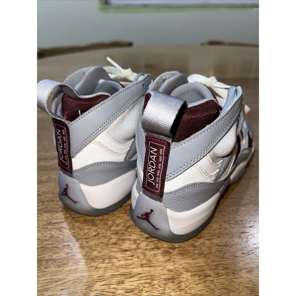 Nike Boys Air Jordan Jumpman Two Trey GS White‎ Cherrywood Red Sneakers Size 4Y - Picture 14 of 15